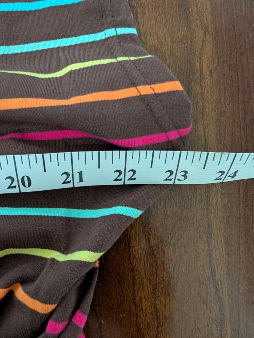 BloomChic Side Tie Brown And Rainbow Dolman Sleeve Dress, Size 18/20 - Picture 6 of 7